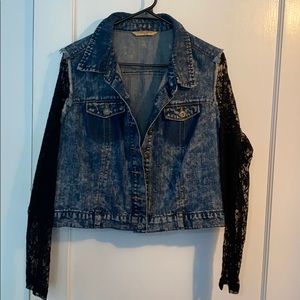 Jean crop jacket